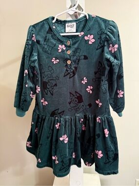 Bluey Velour Dress